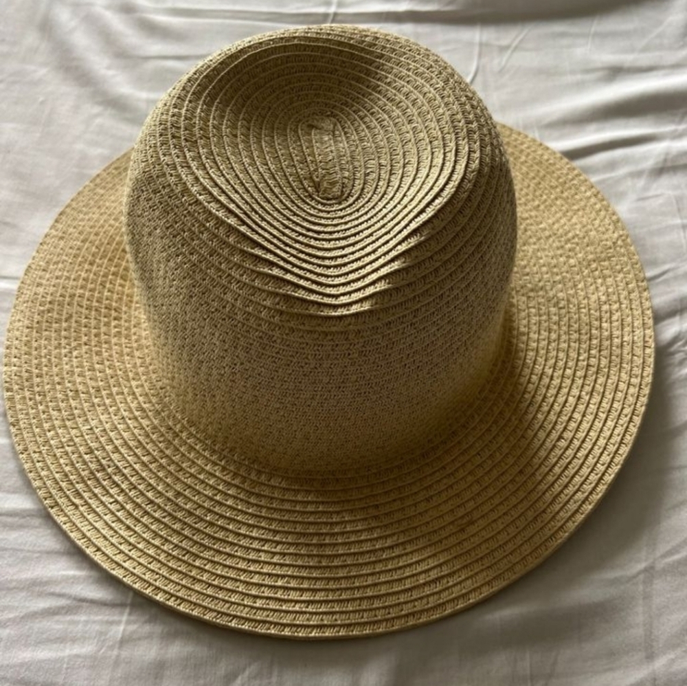 Stella&dot Women's sun hat Fedora 👒 ✨️ Panama Straw Hat - Picture 5 of 5